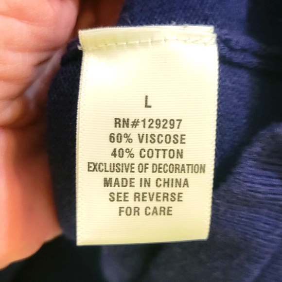 Iman Sparkley Blue Accent Sweater Large - Picture 5 of 9